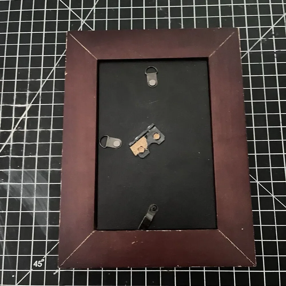 hand-carved wooden picture frame WALL ONLY Brown Cute Boho Decor Wood Neutral